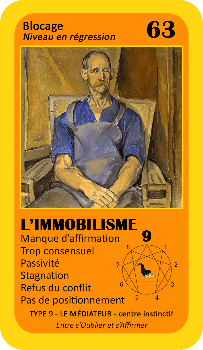 L'Oracle de l'ennéagramme professionnel : carte 63 L'Immobilisme