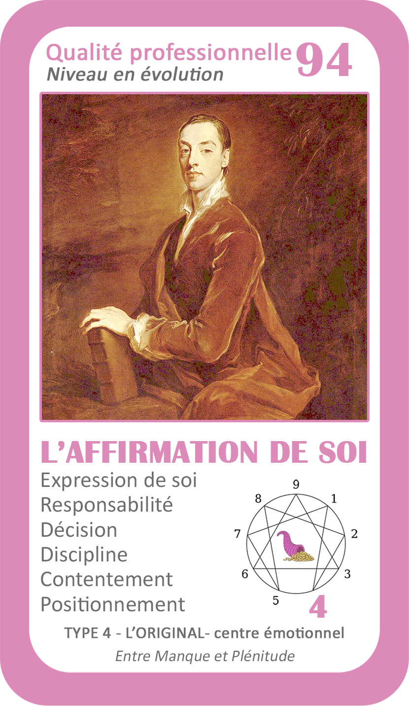 L'Oracle de l'ennéagramme professionnel : carte 94 L'Affirmation de Soi