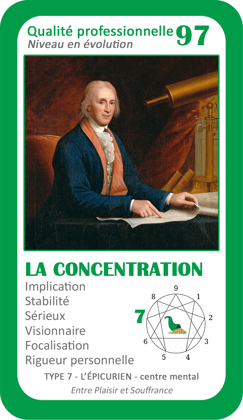 L'Oracle de l'ennéagramme professionnel : carte 97 La Concentration