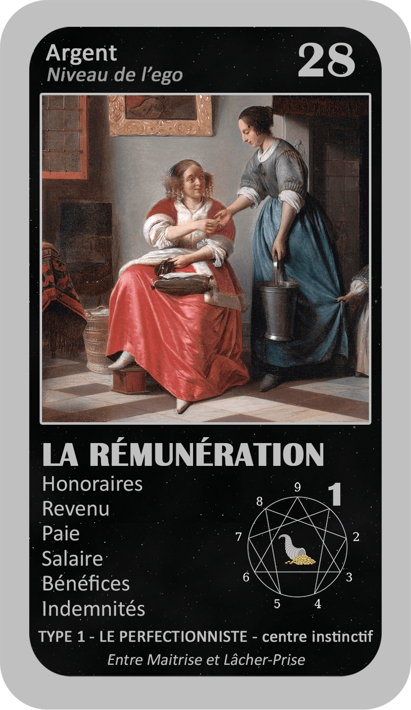 L'Oracle de l'ennéagramme professionnel : carte 28 La Rémunération