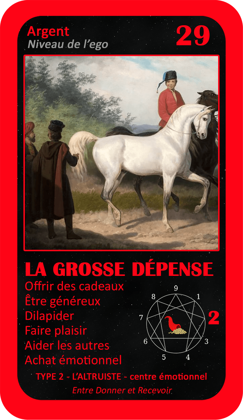 L'Oracle de l'ennéagramme professionnel : carte 29 La Grosse Dépense