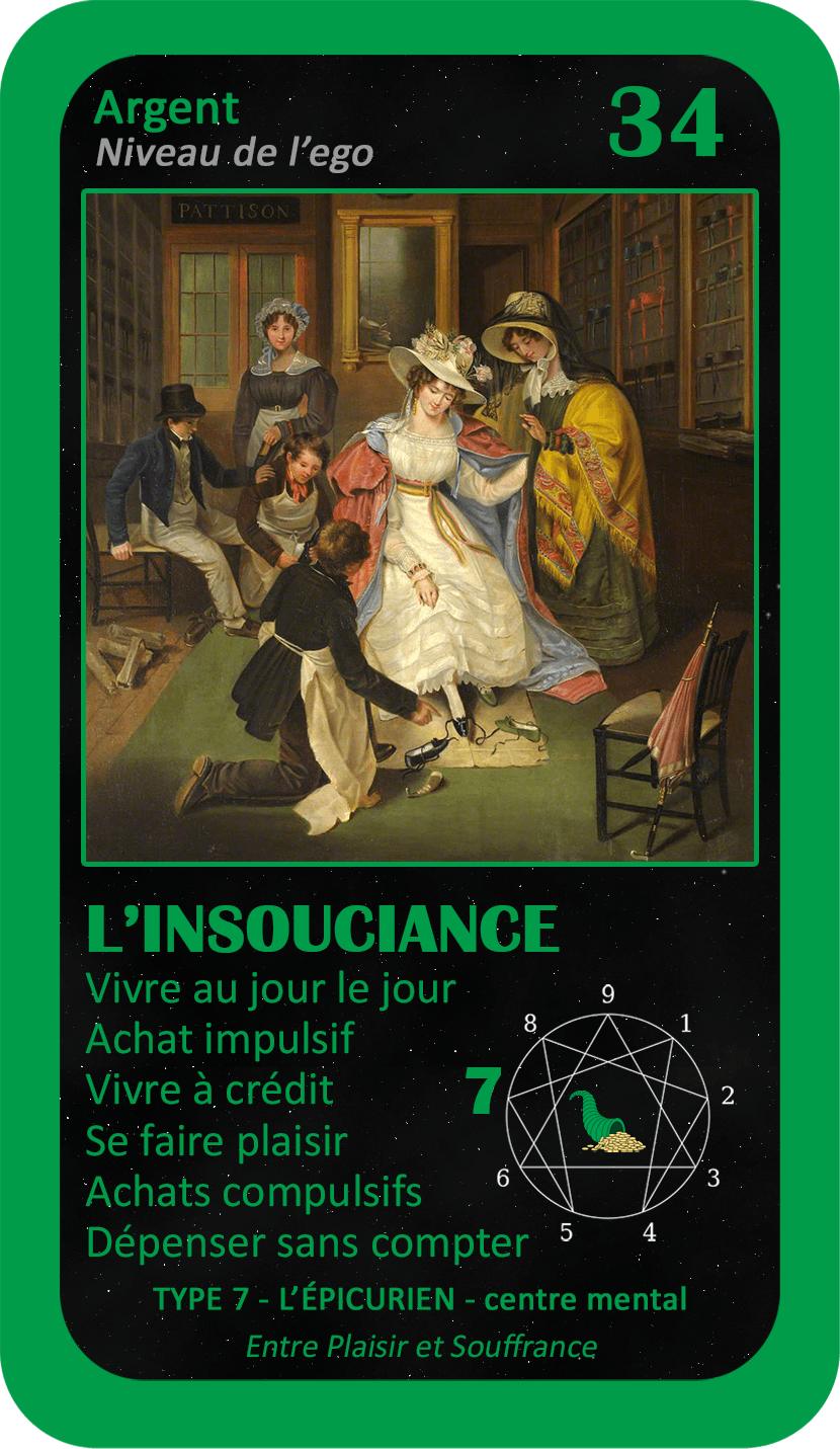 L'Oracle de l'ennéagramme professionnel : carte 34 L'Insouciance