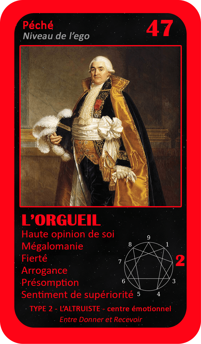 L'Oracle de l'ennéagramme général : carte 47 L'Orgueil