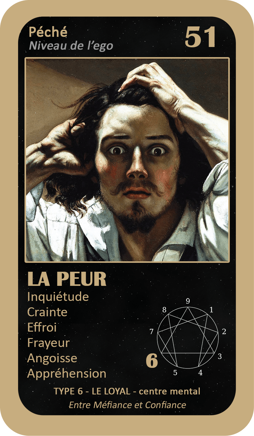 L'Oracle de l'ennéagramme général : carte 51 La Peur