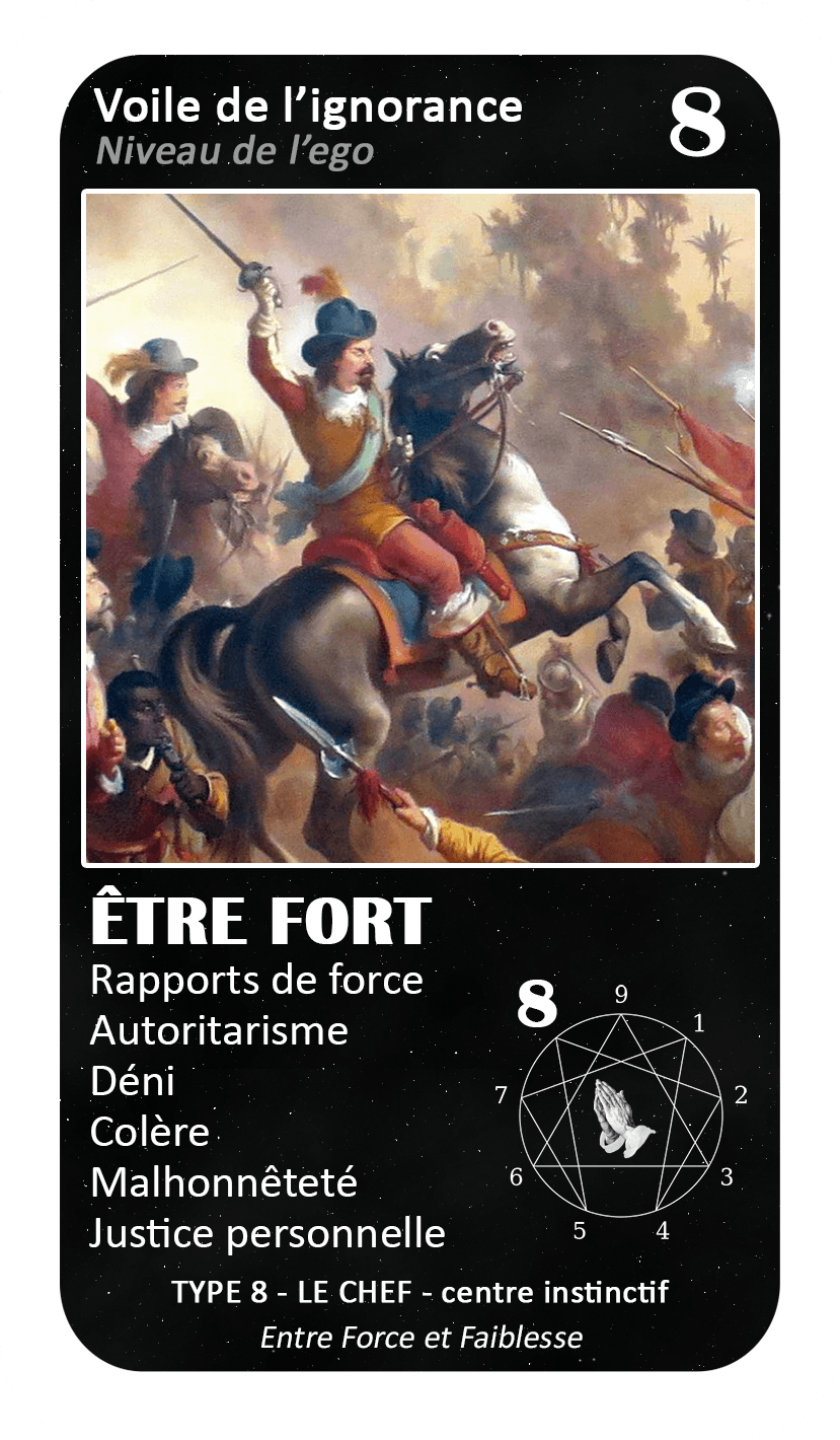 L'Oracle de l'ennéagramme mystique : carte 8 Être Fort