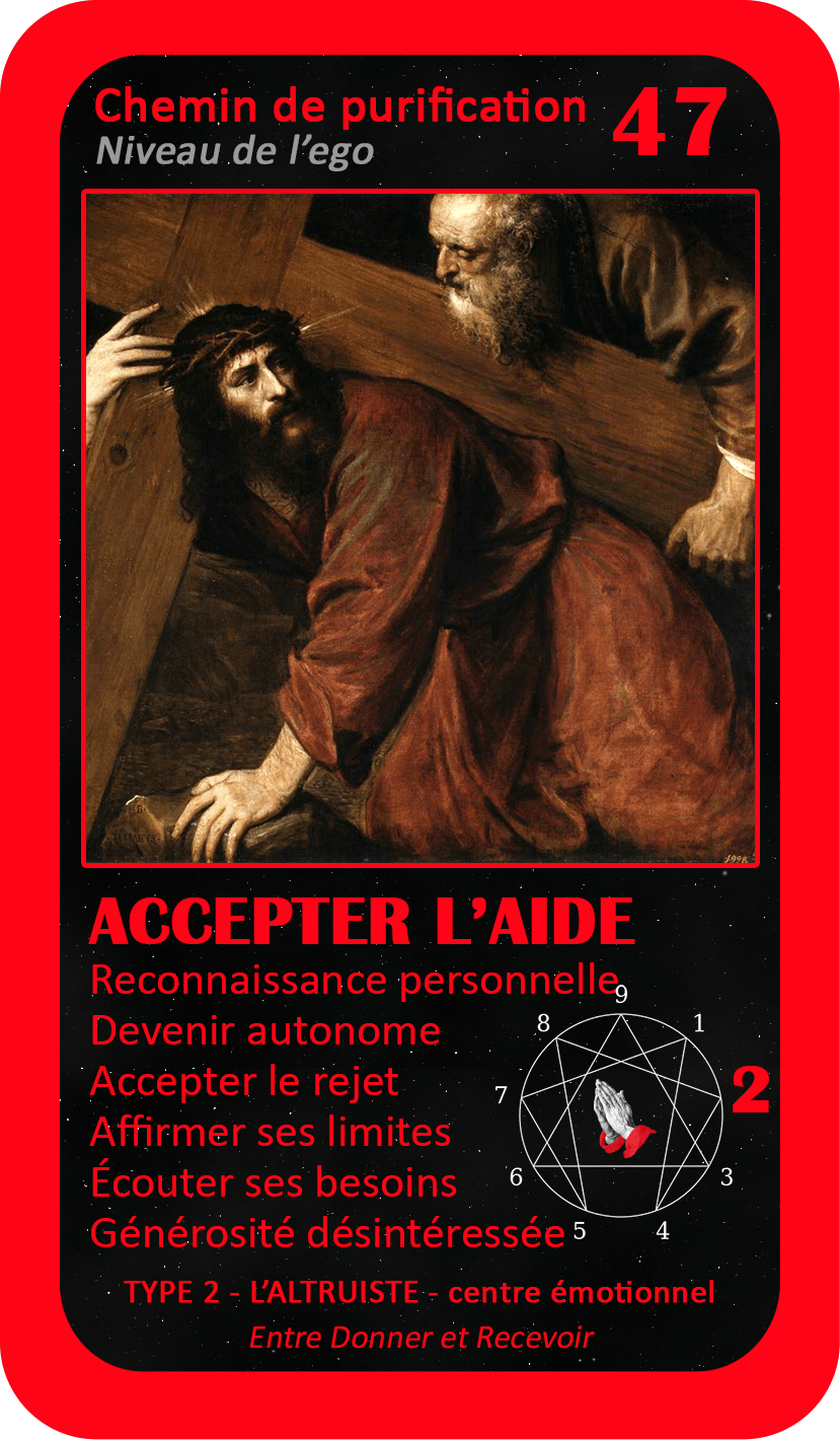 L'Oracle de l'ennéagramme mystique : carte 47 Accepter l'Aide