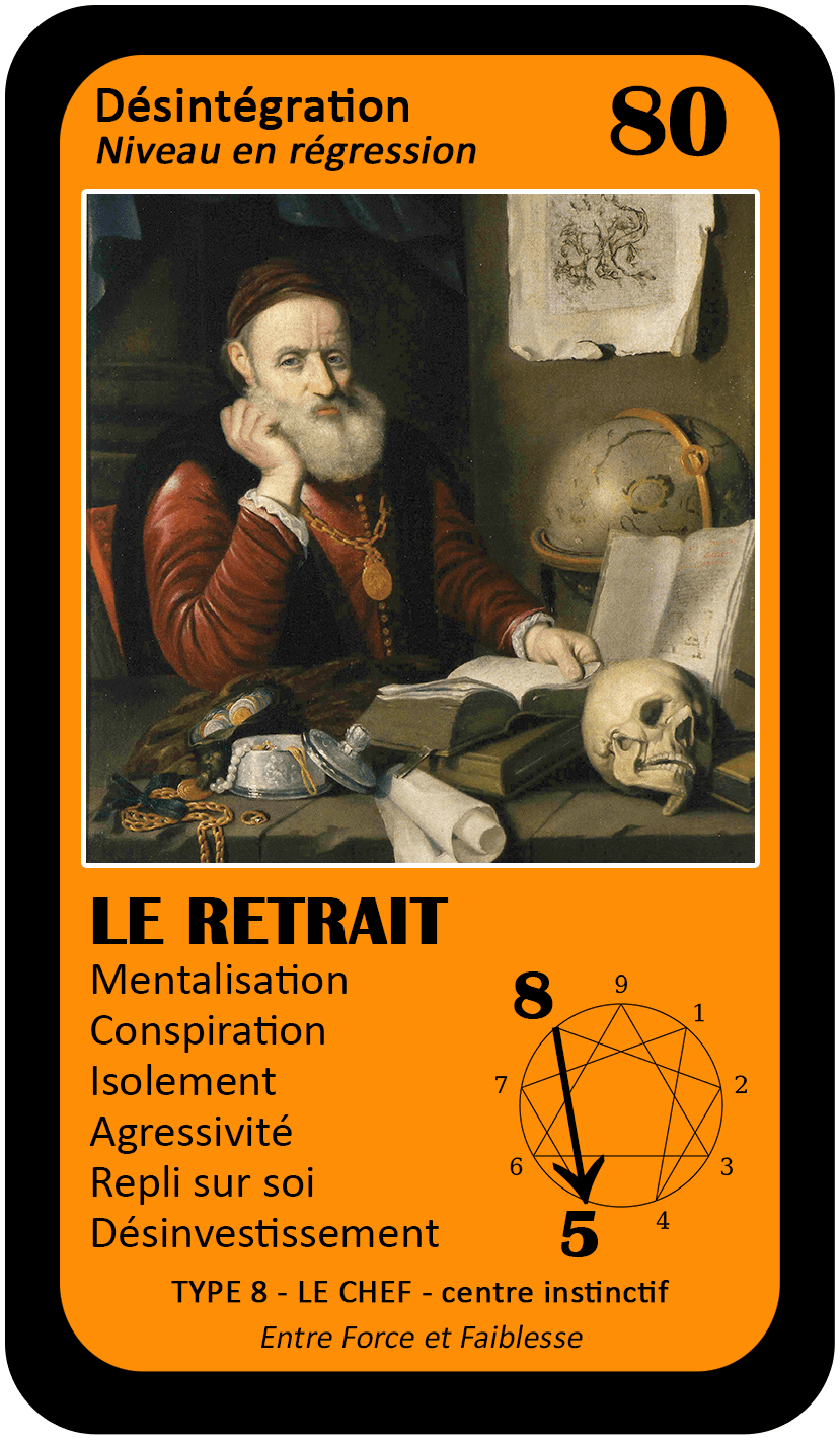 L'Oracle de l'ennéagramme général : carte 80 Le Retrait