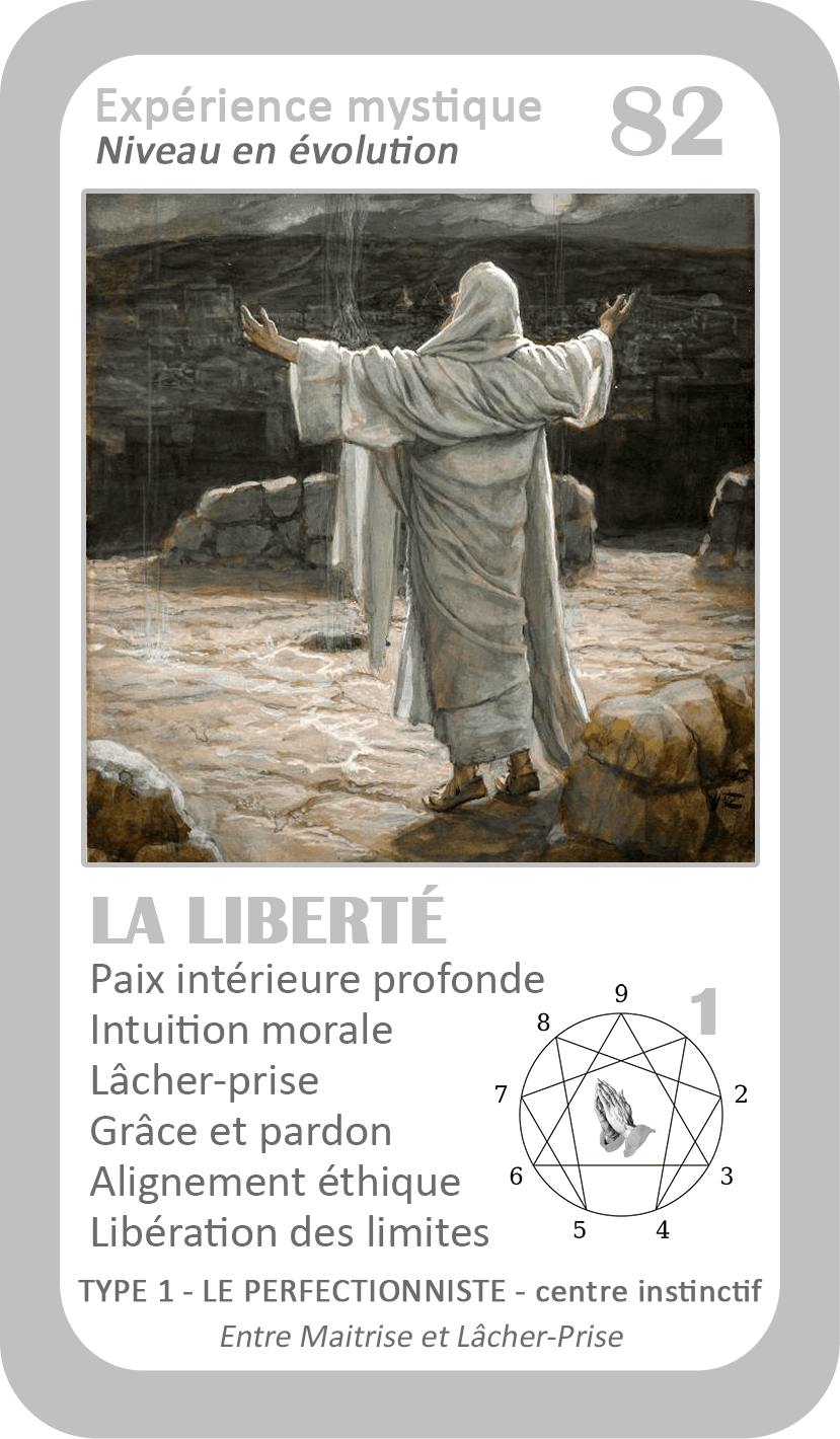 L'Oracle de l'ennéagramme mystique : carte 82 La Liberté