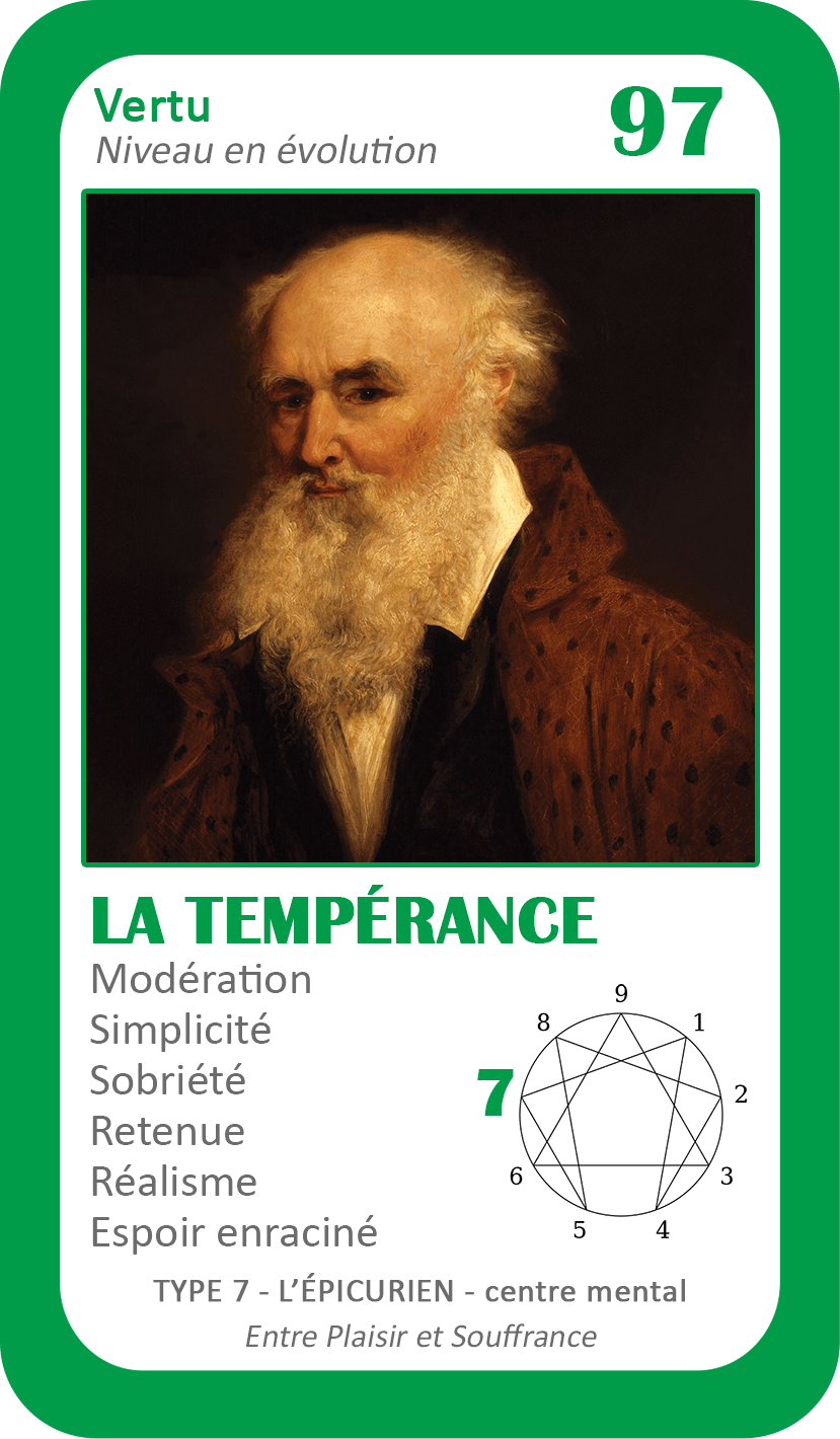 L'Oracle de l'ennéagramme général : carte 97 La Tempérence