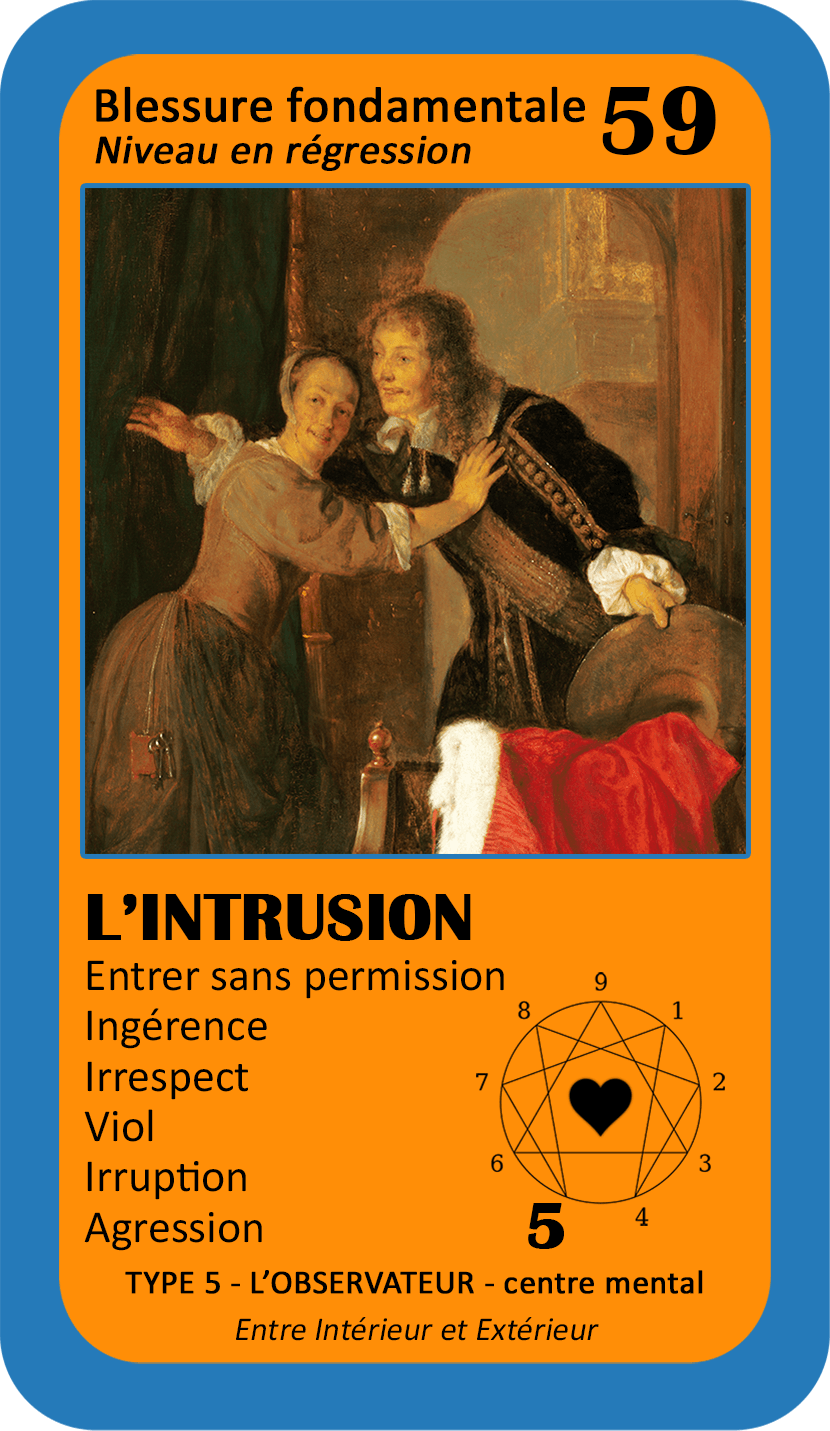 L'Oracle de l'ennéagramme sentimental : carte 59 L'Intrusion