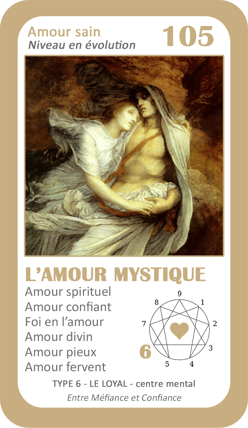 L'Oracle de l'ennéagramme sentimental : carte 105 L'Amour Mystique