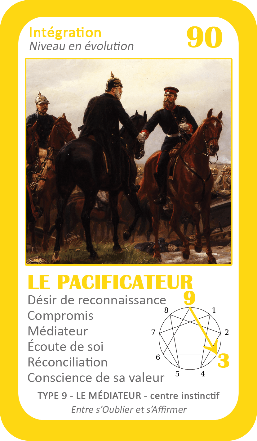L'Oracle de l'ennéagramme général : carte 90 Le Pacificateur