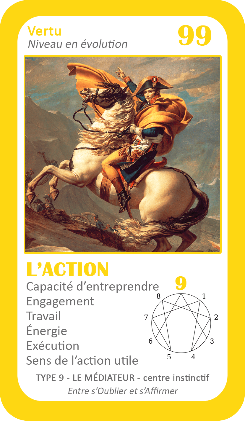 L'Oracle de l'ennéagramme général : carte 99 L'Action