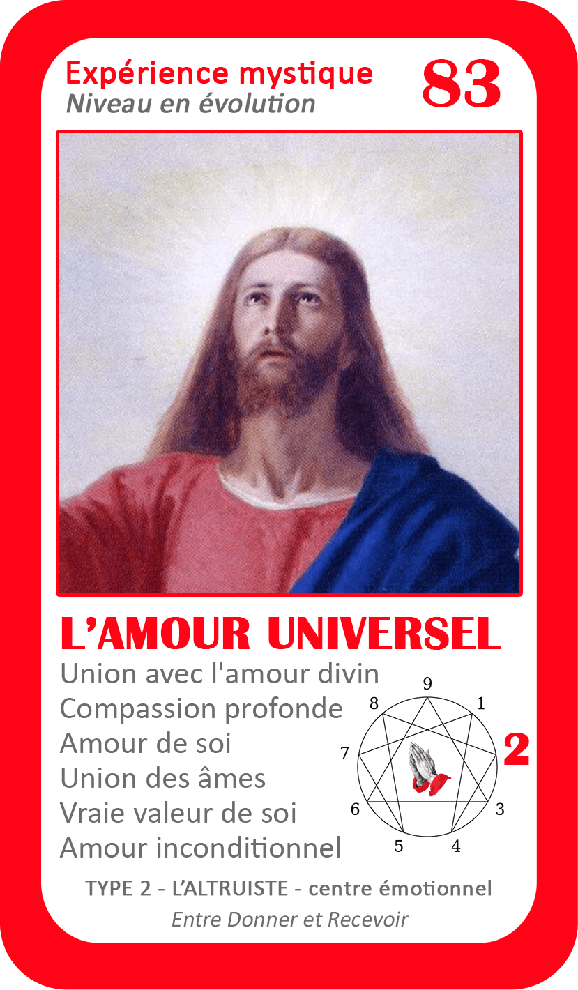 L'Oracle de l'ennéagramme mystique : carte 83 L'Amour Universel
