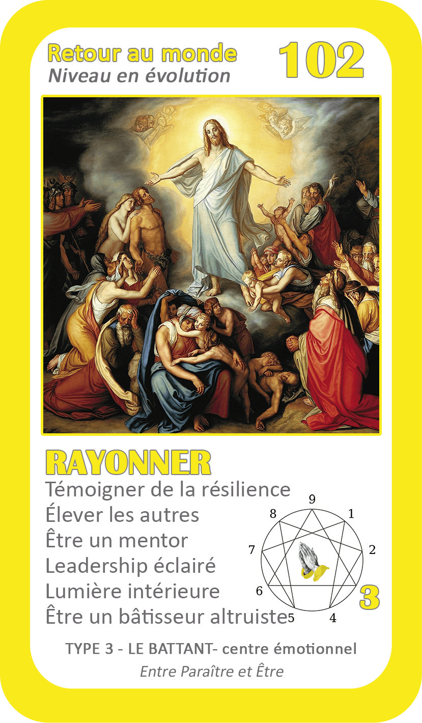 L'Oracle de l'ennéagramme mystique : carte 102 Rayonner