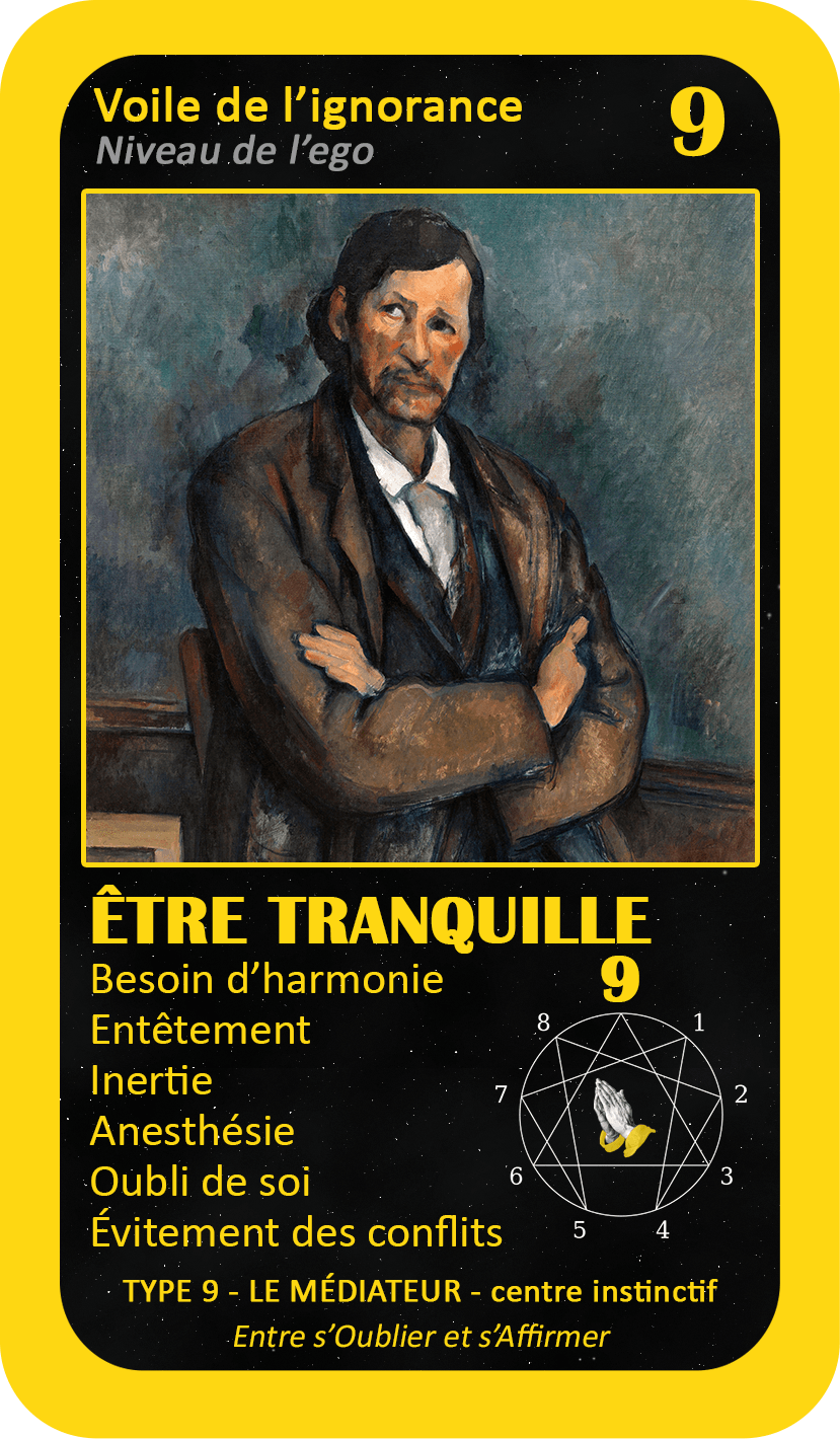 L'Oracle de l'ennéagramme mystique : carte 9 Être Tranquille