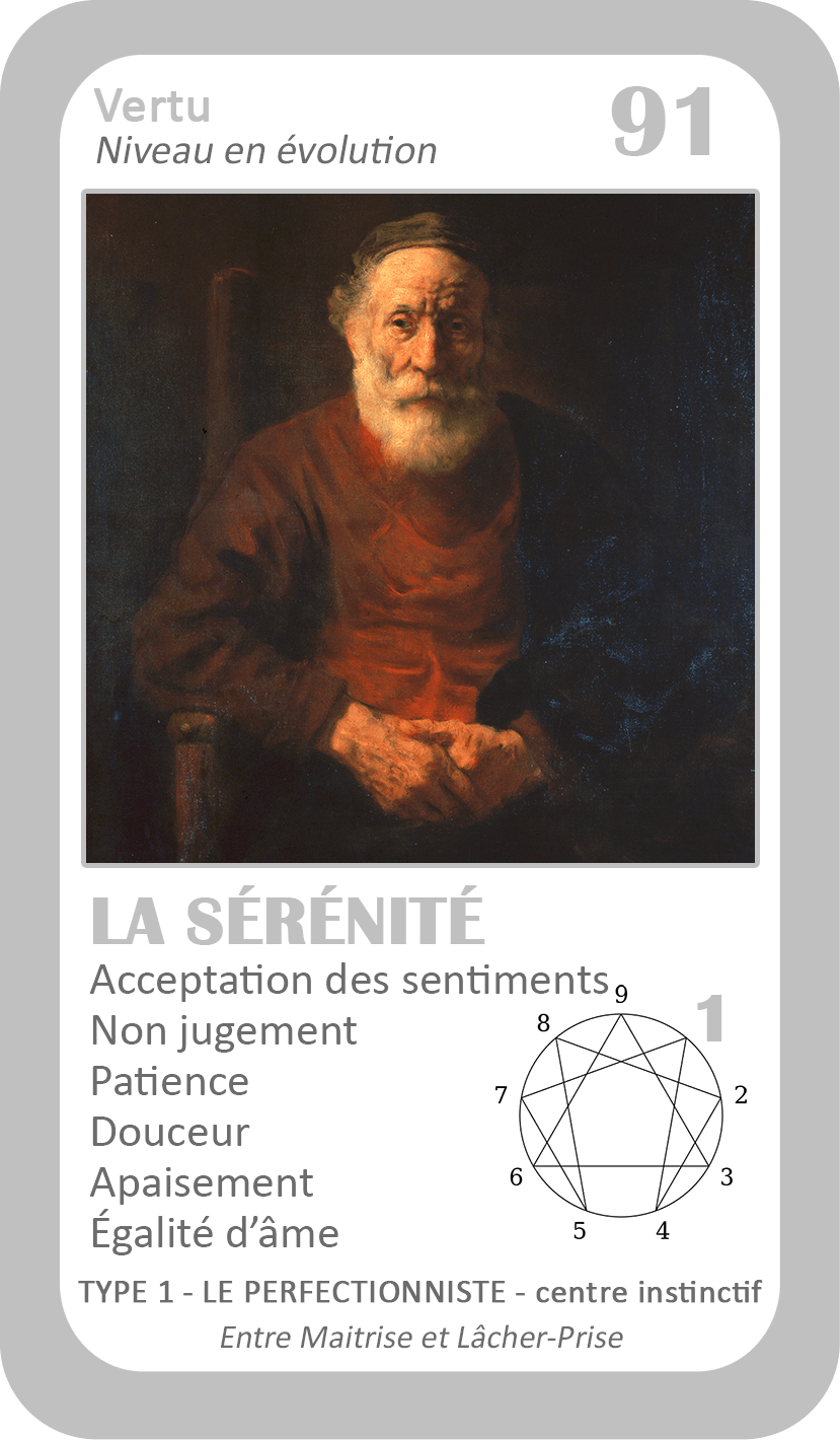 L'Oracle de l'ennéagramme général : carte 91 La Sérénité