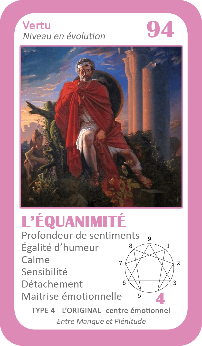 L'Oracle de l'ennéagramme général : carte 94 L'Équanimité