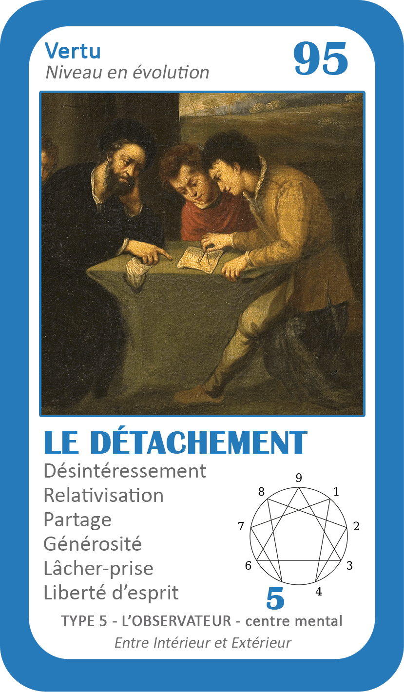 L'Oracle de l'ennéagramme général : carte 95 Le Détachement