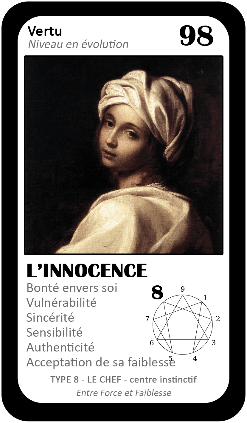 L'Oracle de l'ennéagramme général : carte 98 L'Innocence