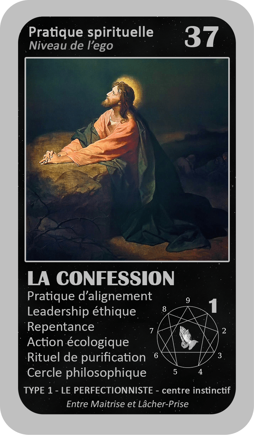 L'Oracle de l'ennéagramme mystique : carte 37 La Confession