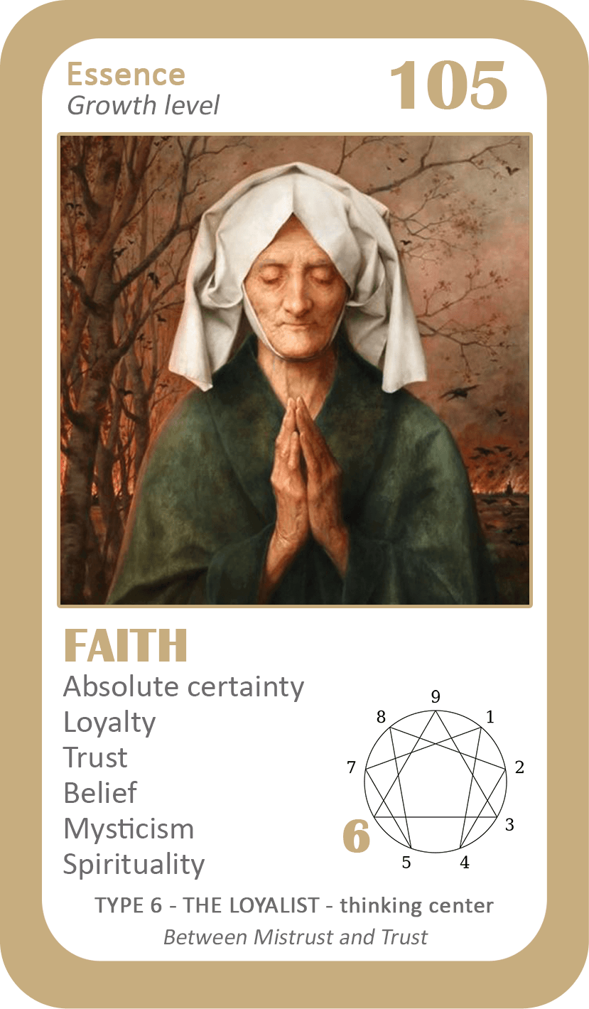 The General Enneagram Oracle: card 105 Faith