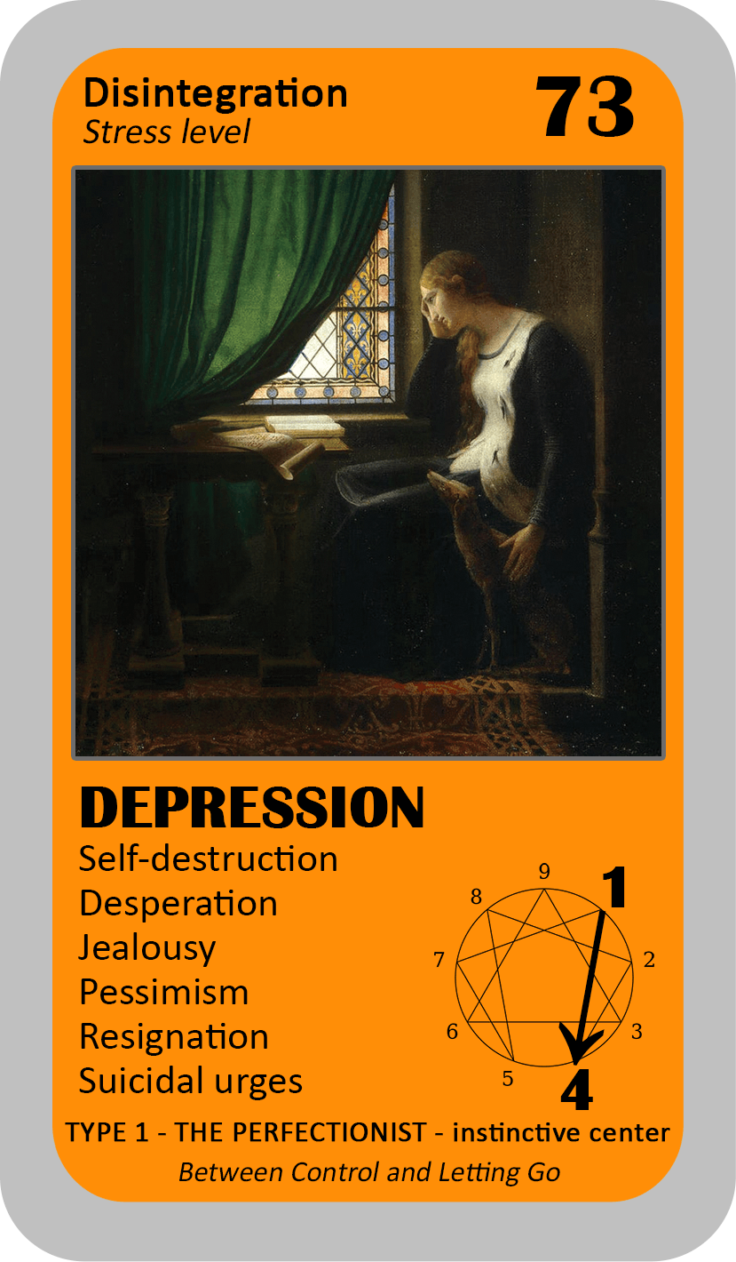 The General Enneagram Oracle: card 73 Depression