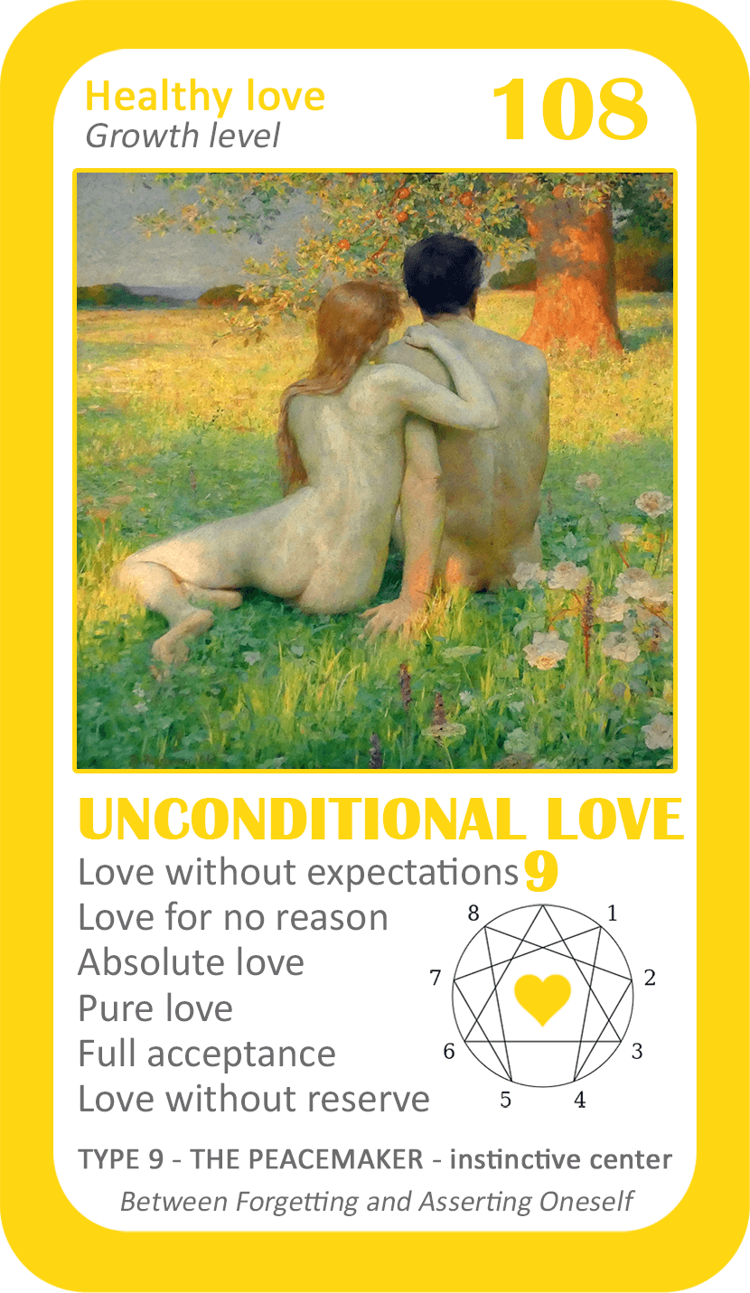 The Love Enneagram Oracle: card 108 Unconditional Love