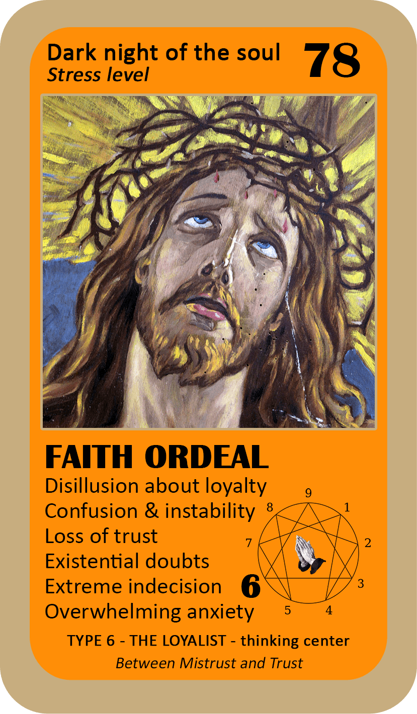 The Mystical Enneagram Oracle: card 78 Faith Ordeal