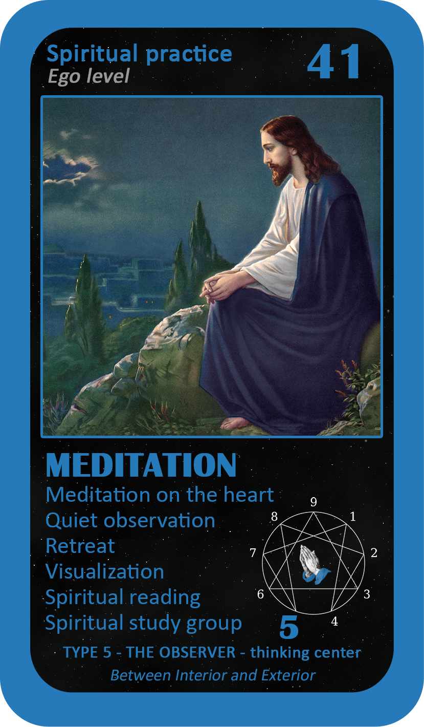 The Mystical Enneagram Oracle: card 41 Meditation