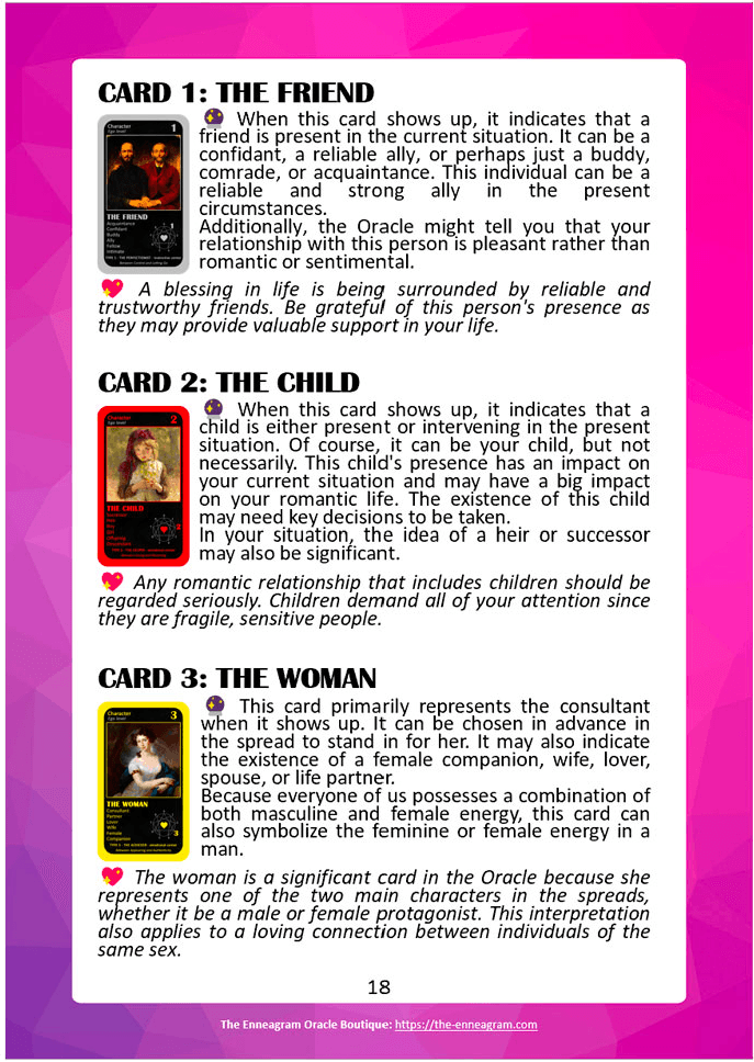 Digital Booklet of The Love Enneagram Oracle