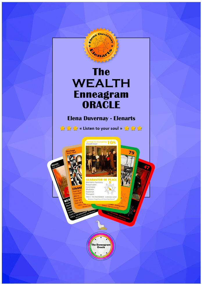 Cover of the Wealth Enneagram Oracle Booklet