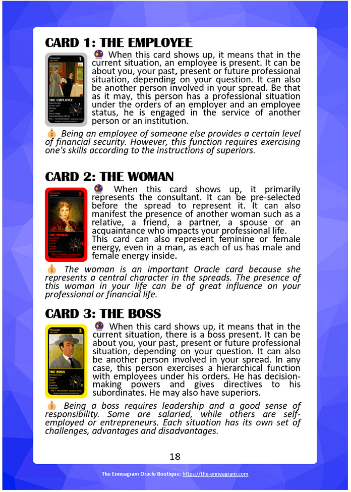 Digital Booklet of The Wealth Enneagram Oracle