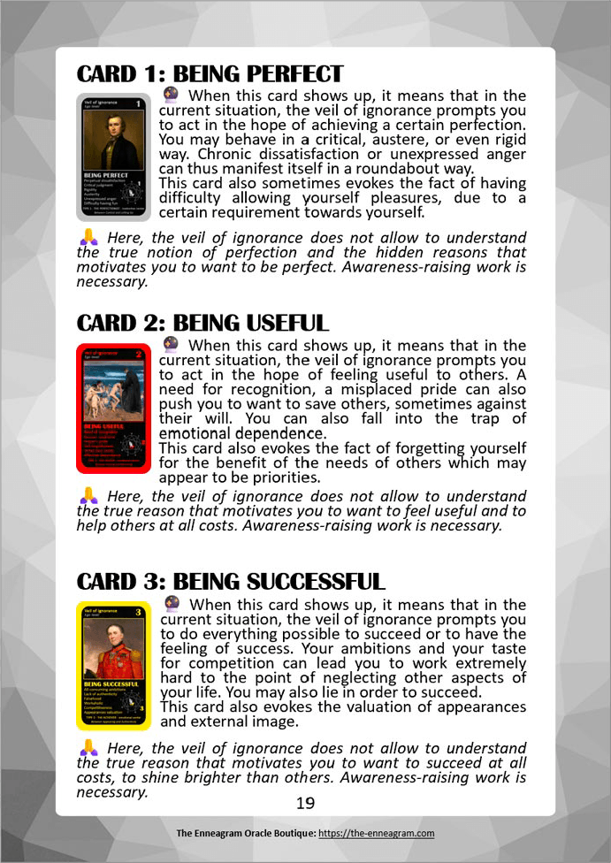 Digital Booklet of The Mystical Enneagram Oracle