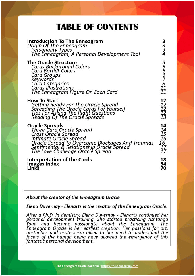 Digital Booklet of The General Enneagram Oracle