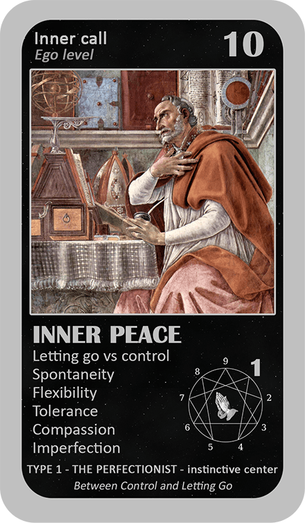 The Mystical Enneagram Oracle: card 10 Inner Peace