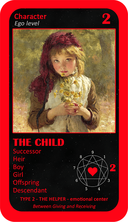 The Love Enneagram Oracle: card 2 The Child
