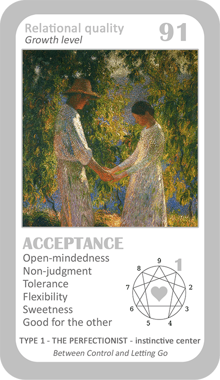 The Love Enneagram Oracle: card 91 Acceptance