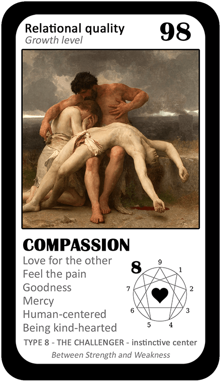 The Love Enneagram Oracle: card 98 Compassion