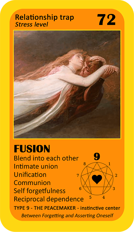 The Love Enneagram Oracle: card 72 Fusion