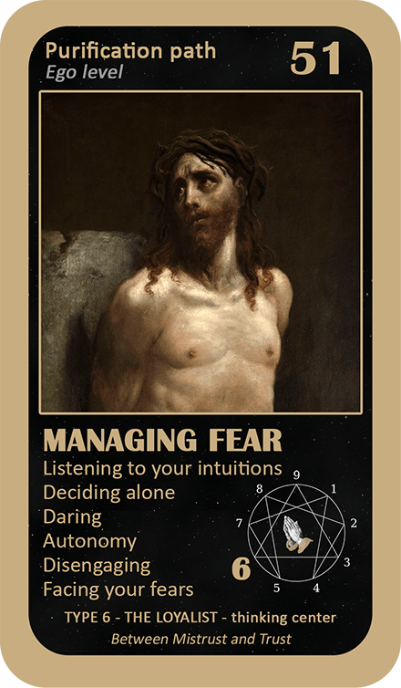 The Mystical Enneagram Oracle: card 51 Managing Fear