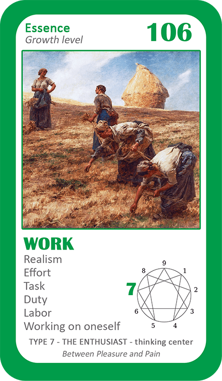 The General Enneagram Oracle: card 106 Work