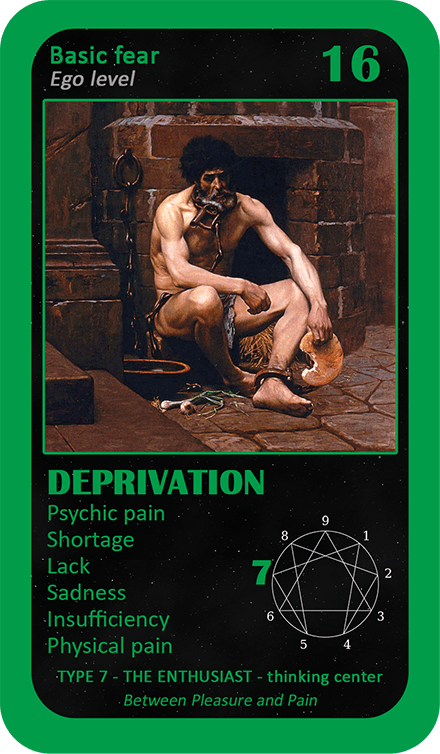 The General Enneagram Oracle: card 16 Deprivation