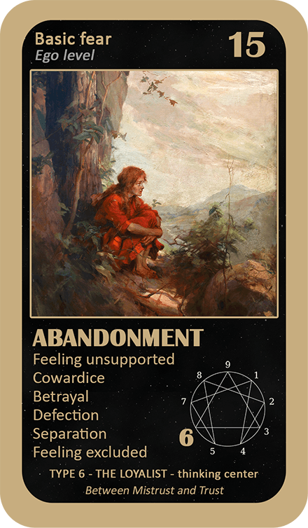 The General Enneagram Oracle: card 15 Abandonment