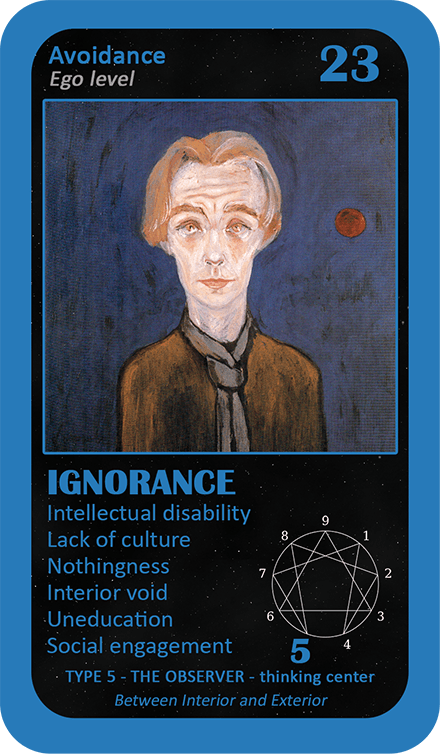 The General Enneagram Oracle: card 23 Ignorance