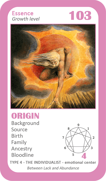 The General Enneagram Oracle: card 103 Origin