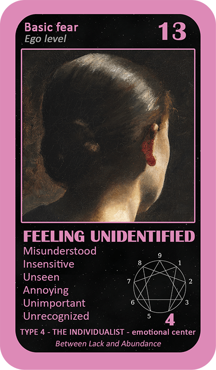 The General Enneagram Oracle: card 13 Feeling Unidentified
