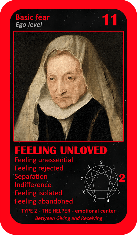 The General Enneagram Oracle: card 11 Feeling Unloved