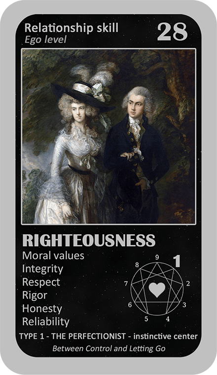 The Love Enneagram Oracle: card 28 Righteousness