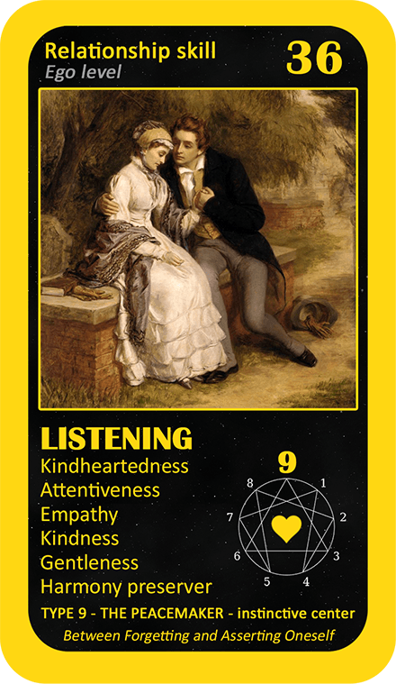 The Love Enneagram Oracle: card 36 Listening